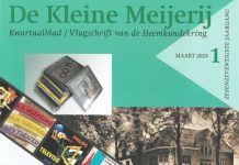 Vader Henny Vrienten en oude bioscoopreclame in nieuw magazine Kleine Meijerij