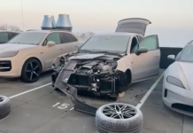 Meerdere auto’s beschadigd na diefstal onderdelen bij Porschecentrum in Oisterwijk