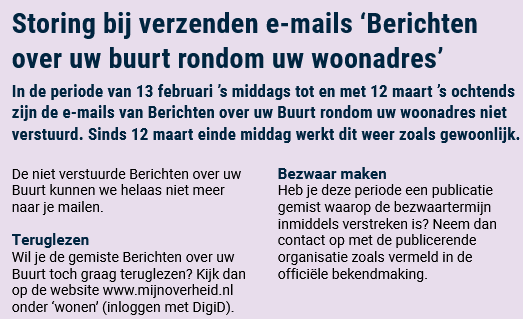 Mogelijk grote gevolgen door fout gemeente