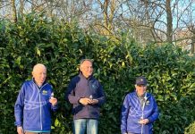 Huldigen van de wintermix kampioenen bij PCO