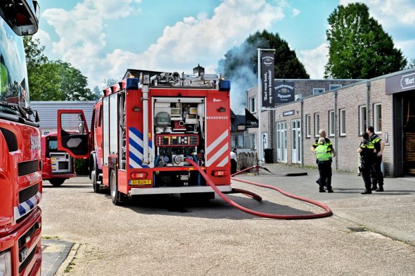 Brand in chalet Moergestel schuur uitgebrand
