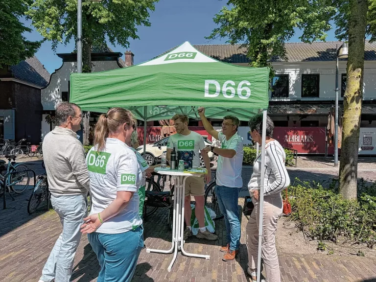 Partij D66: TentTalks in de Dorpsstraat