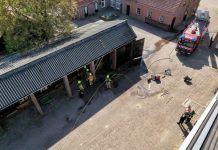 Brand in schuur Kerkhovensestraat Oisterwijk
