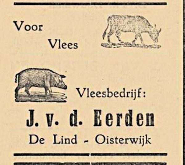 Advertenties van toen: Slagerij Van Eerden