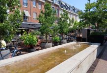 Het water op het Lindeplein stroomt weer