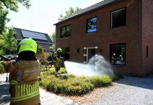 Brand in badkamer Oisterwijk