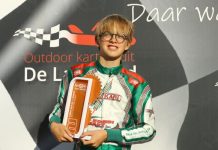 Haarense karter voor het eerst op podium