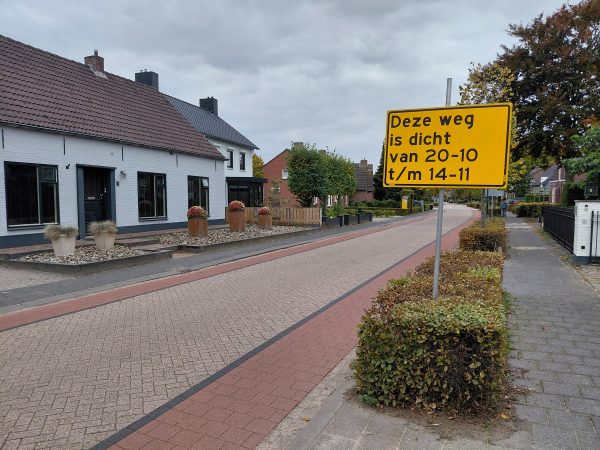 Doorgaande weg Haaren afgesloten voor verkeer