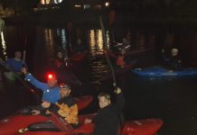 Eerste kanotraining op nieuwe tijdelijke locatie