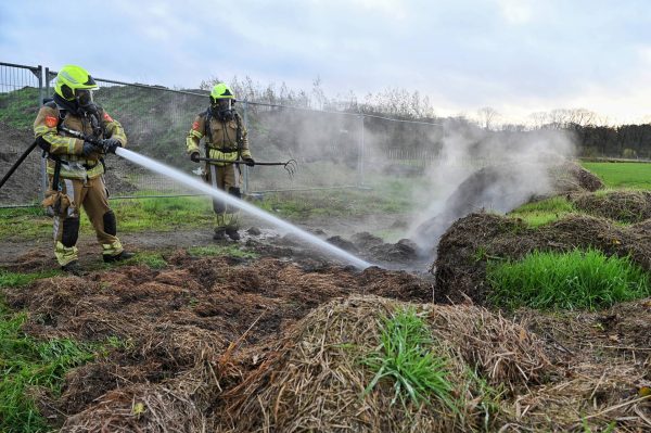 Brand in berg afval Sportlaan Oisterwijk