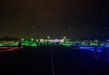 Trinitas voetbalt bij LED lightshow van opbrengst Grote Clubactie
