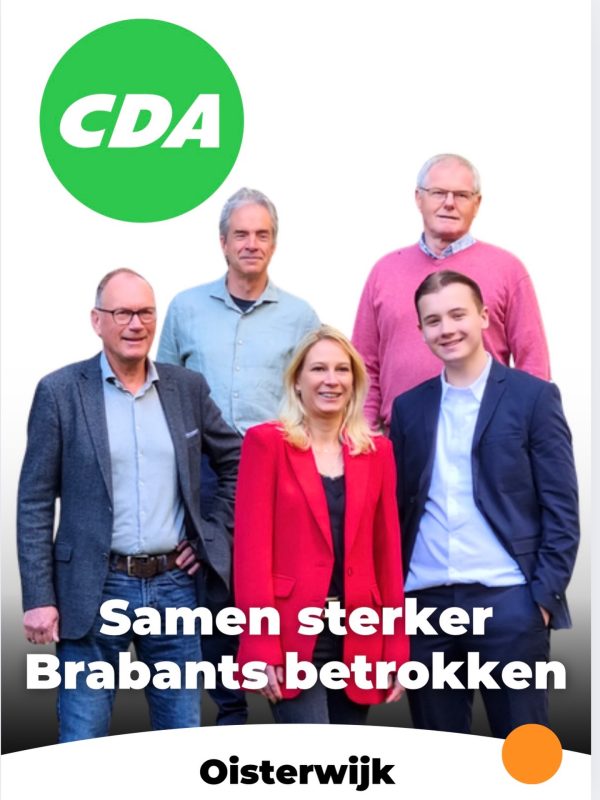 Geertje Mink lijsttrekker CDA Oisterwijk