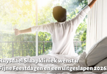 Ruysdael Slaapkliniek wenst u een uitgeslapen 2026!