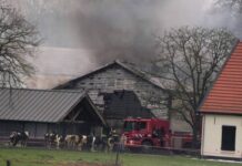 Grote brand in stal Moergestel