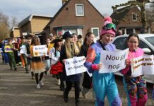Carnavalsvrijdag was er schoolcarnaval in Oisterwijk en Moergestel