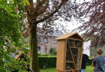 Leerlingen 2College Durendael onthullen insectenhotel na winst Amazing Future Festival Leerlingen 2College Durendael onthullen insectenhotel na winst Amazing Future Festival