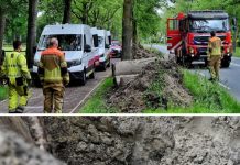 Brandweer bij gaslek in Oisterwijk Brandweer bij gaslek in Oisterwijk